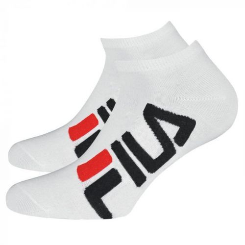 2-pack bílých nízkých ponožek FILA