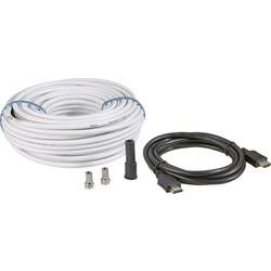 SAT kabel BKL Electronic 157346, 90 dB, 25 m, černá, bílá