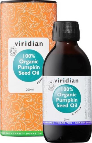 Viridian Pumpkin Seed Oil 200ml Organic (Olej z dýňových semínek Bio)