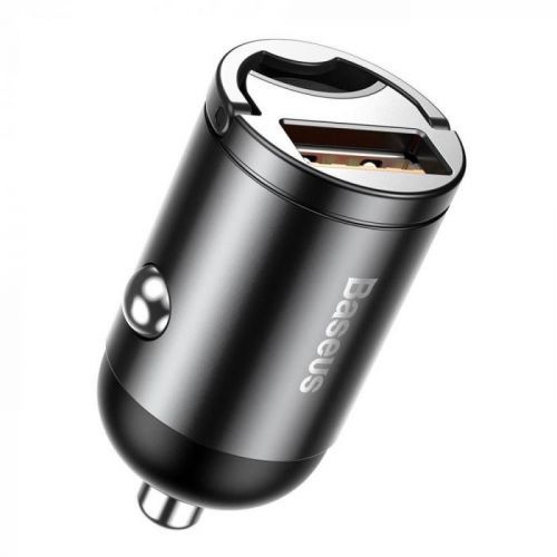 BASEUS Tiny Star Mini nabíečka do automobilu USB (30W) (šedá), VCHX-A0G