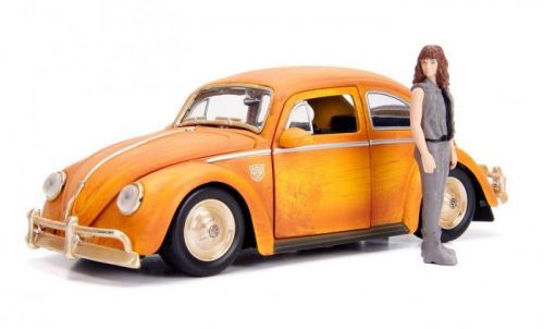 Jada Toys | Transformers - Bumblebee Diecast Model 1/24 Volkswagen Beetle s figurkou