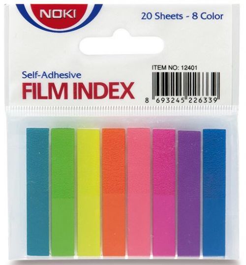 Samolepicí záložky Film Index Noki - Sada 8 barev