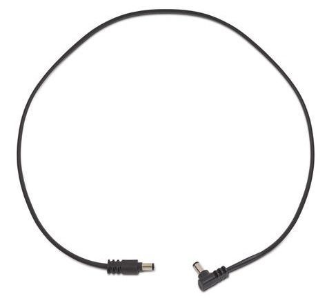 Rockboard Flat Power Cable - Black 60 cm / 23.62 angled/straight