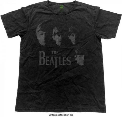 Rock Off The Beatles Unisex Fashion Tee Faces Vintage Finish XL