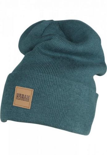 Leatherpatch Long Beanie - jasper
