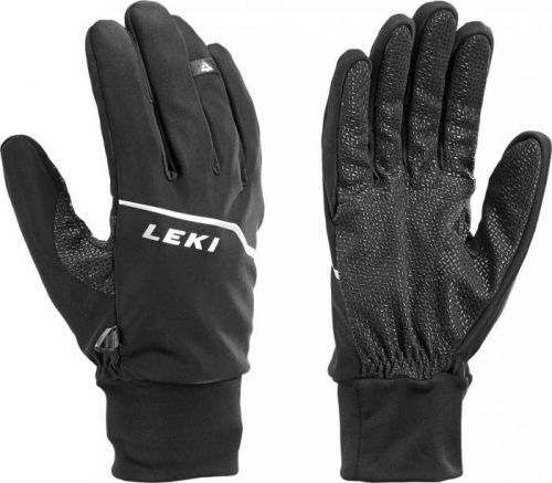 Leki Tour Lite Mens Ski Gloves Black/Chrome/White 8