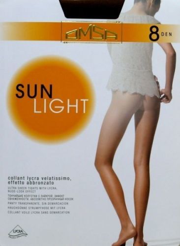 Omsa Sun Light 8 den punčochové kalhoty 2-S beige naturel/odstín béžové