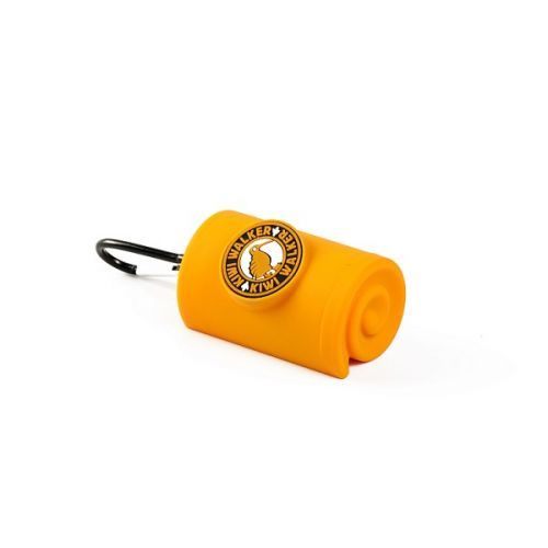 Zásobník kiwi walker na sáčky na výkaly oranžový 9cm