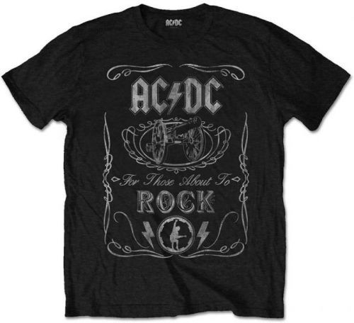 Rock Off AC/DC Unisex Tee Cannon Swig Vintage S