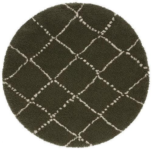 Mint Rugs - Hanse Home koberce Kusový koberec Allure 104404 Olive/Green - 120x120 (průměr) kruh cm Zelená
