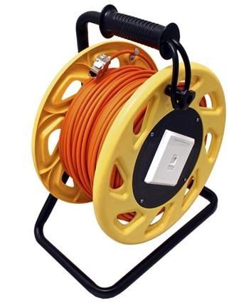 Roline S/FTP kabel, kat. 6a, přenosný na bubnu, 60m, oranžový