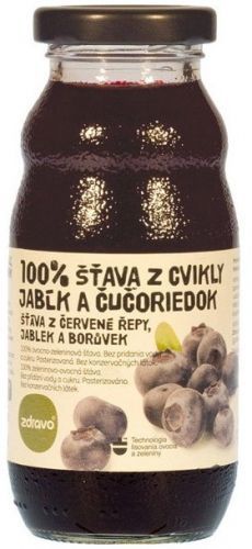 ZDRAVO Šťáva 100% řepovo-borůvkovo-jablková 200ml