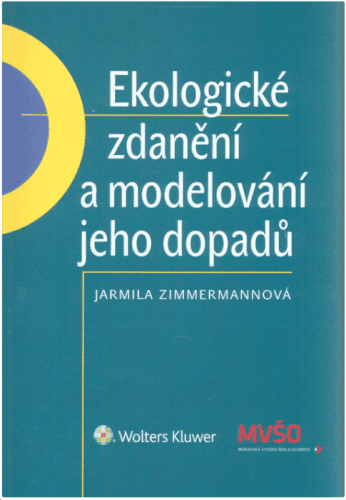 Ekologické zdanění a modelování jeho dopadů - Jarmila Zimmerová