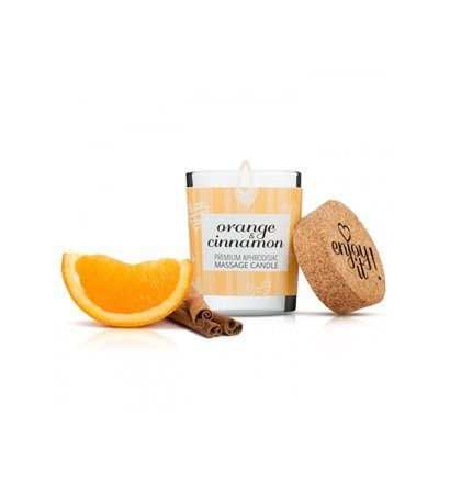 Masážní svíčka MAGNETIFICO - ENJOY IT! Orange and Cinnamon 70 ml Valavani