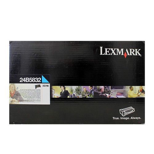 Lexmark originální toner 24B5832, cyan, 18000str., return, extra high capacity, Lexmark XS796de,XS796dte