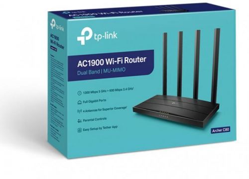 TP-LINK Archer C80 AC1900 WiFi 5xGb Router (Archer C80)