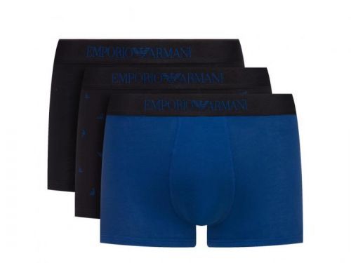 Emporio armani boxerky pure cotton 3 pack blue Barva: Modrá, Velikost: S