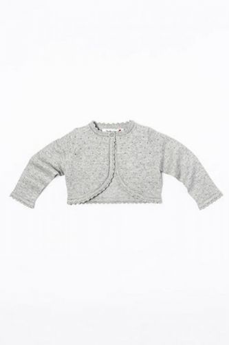 Minoti Svetr kojenecký bolerko, Minoti, BOW 8, šedá