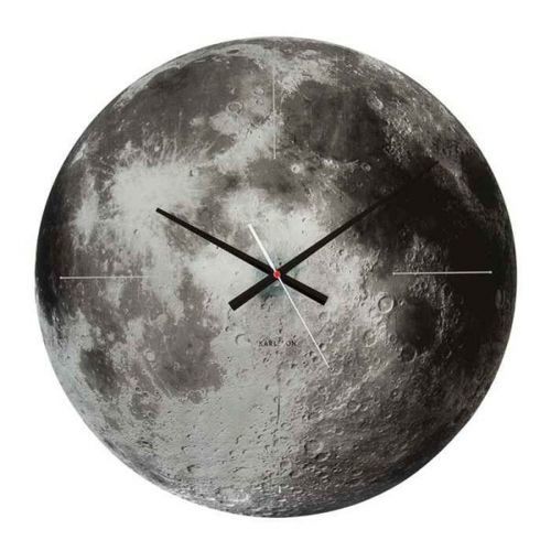 KARLSSON Nástěnné hodiny Moon