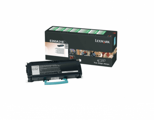 Lexmark originální toner E260A31E, black, 3500str., Lexmark E260, E360, E460