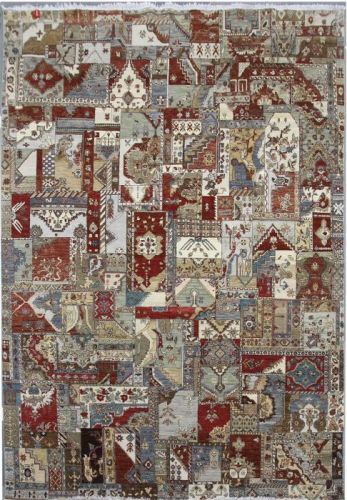 Diamond Carpets koberce Ručně vázaný kusový koberec Diamond DC-PATCH RED MULTI - 180x275 cm Červená