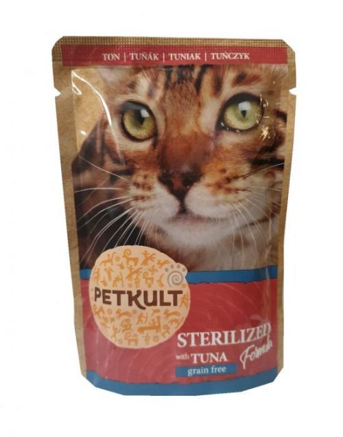 PETKULT cat kapsa STERILISED tuňák - 100g