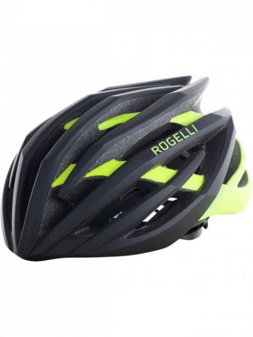 Cyklo helma Rogelli TECTA, černo-reflexní žlutá S-M