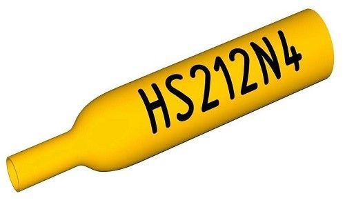 Partex HS-00232BN4 žlutá smršťovací bužírka, 150m (3,2 mm)