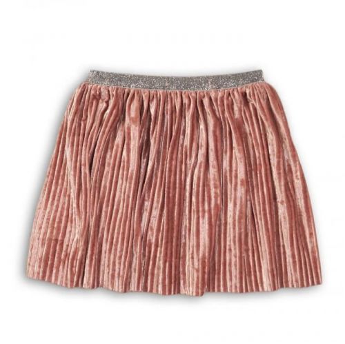 Minoti Sukně dívčí sametova skládaná, Minoti, PETAL 6, růžová