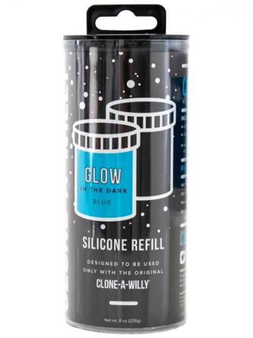Clone-A-Willy Náhradní silikon pro Clone-A-Willy - modrý (svítící ve tmě)