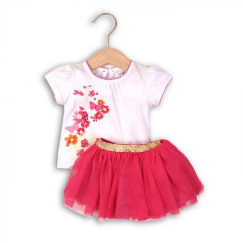Minoti Dívčí set, sukně TUTU a tričko, Minoti, TROPICAL 3, růžová
