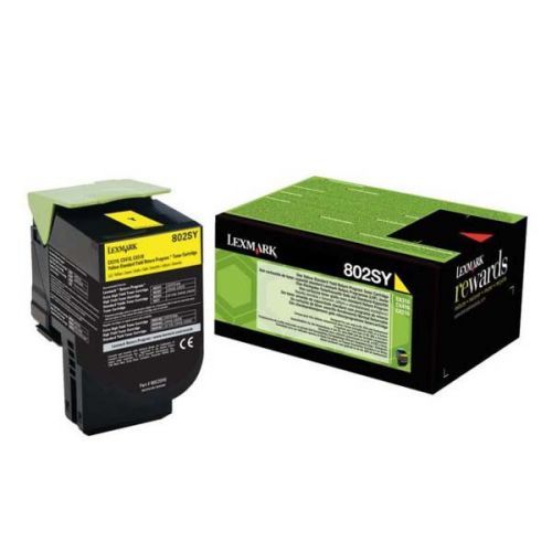 Lexmark originální toner 80C2SY0, yellow, 2000str., return, Lexmark CX310dn, CX310n, CX410de, CX410