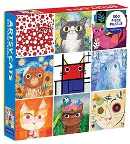 Artsy Cats 500 Piece Family Puzzle (Jigsaw)