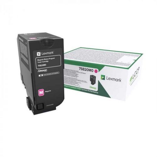 Lexmark originální toner 75B20M0, magenta, 10000str., return, Lexmark CS727de, CS728de, CX727de