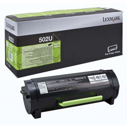 Lexmark originální toner 50F2U00, black, 20000str., 502U, return, ultra high capacity, Lexmark MS510DN, 610DE, 610DN, 610DTE