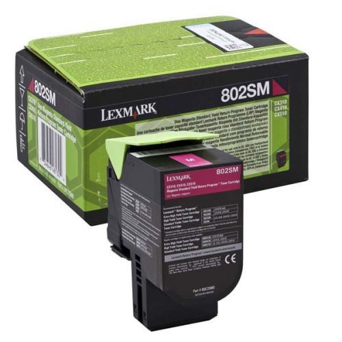 Lexmark originální toner 80C2SM0, magenta, 2000str., return, Lexmark CX310dn, CX310n, CX410de, CX410