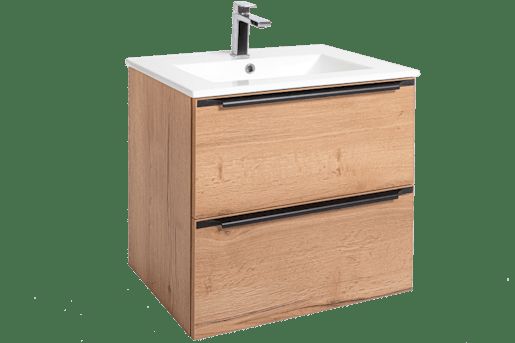 Koupelnová skříňka s umyvadlem Naturel Nobia 60x60x46 cm dub Sierra NOBIA60ZDS