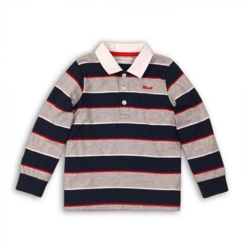 Minoti Tričko chlapecké POLO bavlněné s dlouhým rukávem, Minoti, DEPT 1, kluk