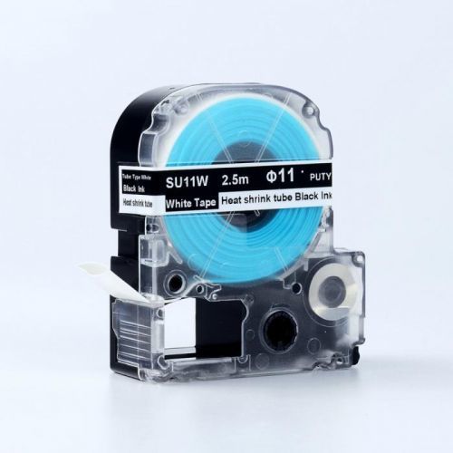 Epson SU11W, 11mm, 19mm x 2,5m, černý tisk / bílý podklad, smršťovací kompatibilní páska