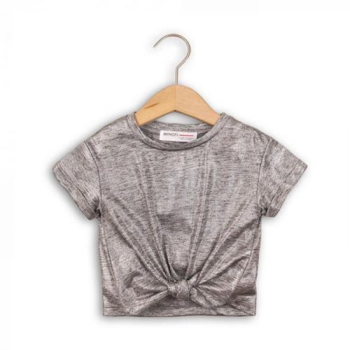 Minoti Tričko dívčí s krátkým rukávem, Minoti, SHIMMER 1, šedá