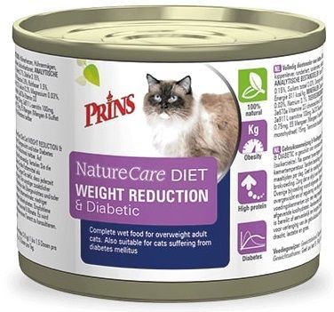 PRINS NatureCare Veterinary Diet WEIGHT REDUCTION & Diabetic - 200 g