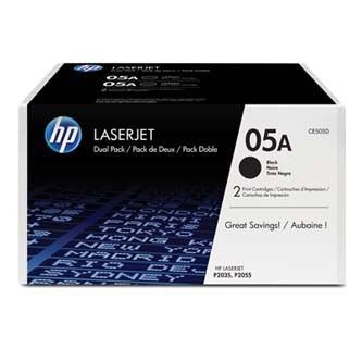 HP 05A CE505AD dvojbalení černý (black) originální toner
