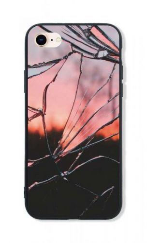 Kryt TopQ LUXURY iPhone 8 pevný Pink Broken 48614
