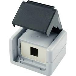 Síťová zásuvka na omítku nevybavený specifikací Telegärtner H02000A0069, 1 port, šedá