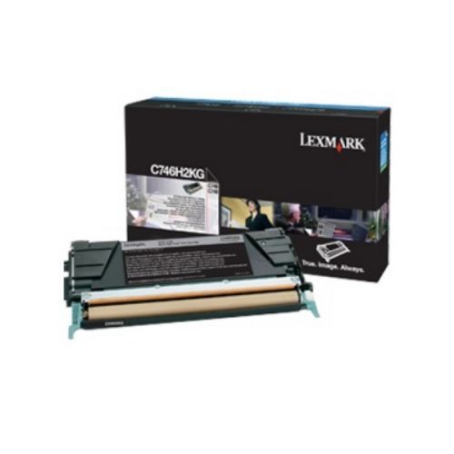 Lexmark originální toner C746H3KG, black, high capacity, Lexmark C746DN, C746DTN, C746N, C748DE, C748DTE, C748E