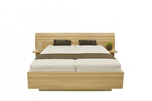 Ahorn SALINA - dvojlůžková postel s širokým čelem 160 x 200 cm
