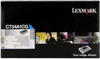 Lexmark C734A1CG azurový (cyan) originální toner