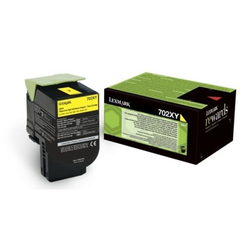 Lexmark originální toner 70C2XY0, yellow, 4000str., return, extra high capacity, Lexmark CS510de, CS510dte