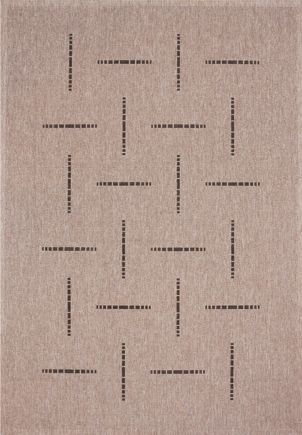 Devos koberce Kusový koberec FLOORLUX Silver/Black 20008 Spoltex - 60x110 cm Béžová