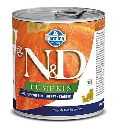 N&D dog GF PUMPKIN konz. STARTER lamb/blueberry  - 285g